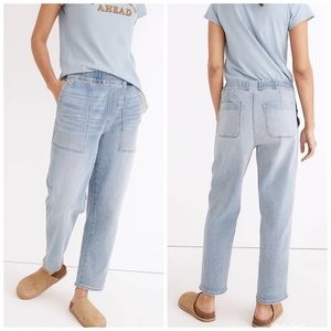 Madewell Pull-On Relaxed Jeans in Lisford Wash XS